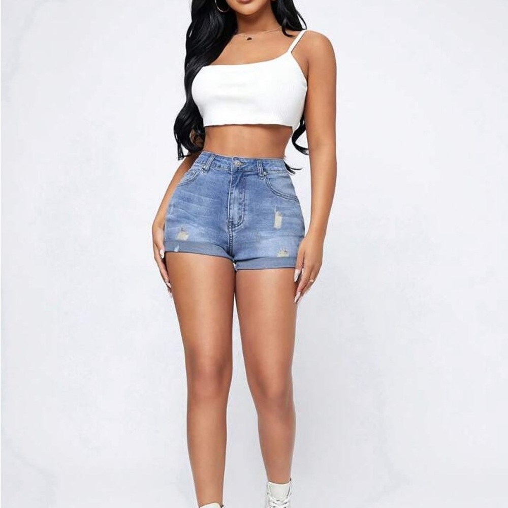 Jean shorts shein